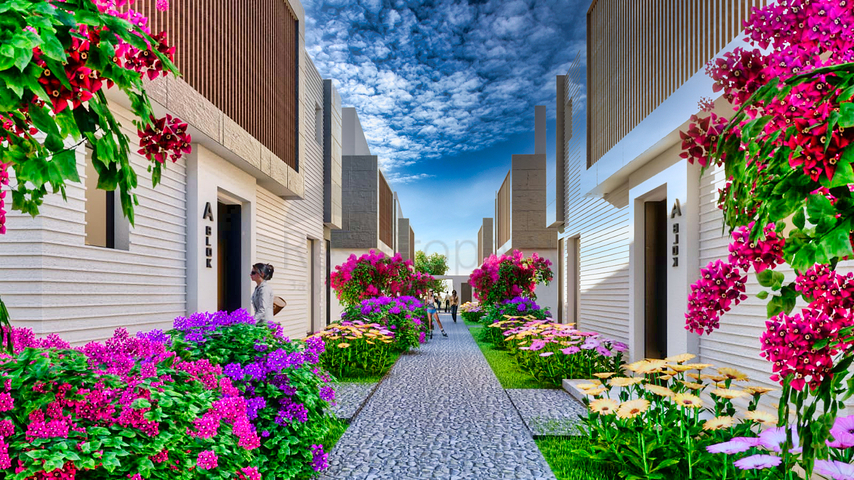 فيلات في مجمع مسور في منطقة دوشيميالتي-أنطاليا 