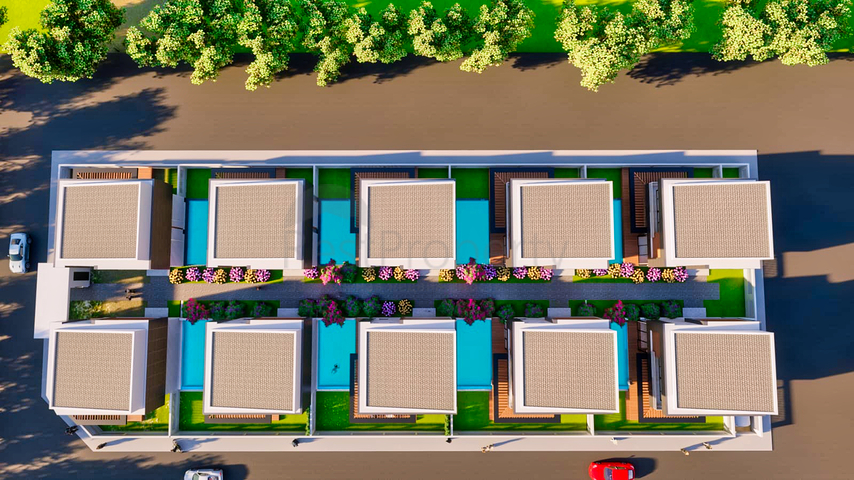 فيلات في مجمع مسور في منطقة دوشيميالتي-أنطاليا 