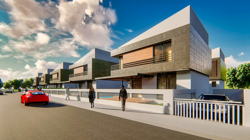 فيلات في مجمع مسور في منطقة دوشيميالتي-أنطاليا 