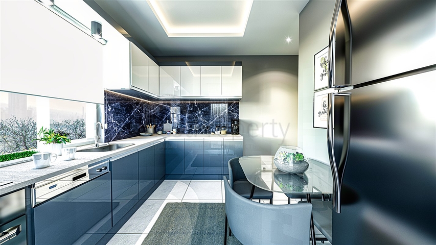 شقق دوبلكس 2+1 و 4+1 و 5+1 في وسط مدينة أنطاليا 