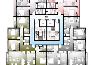 شقة من غرفتي نوم في مجمع جديد في محمودلار