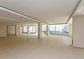 المباني التجارية لمنطقة كبيرة في الجزء السفلي