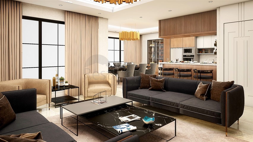 فيلا 5 + 1 في بيليك - أنطاليا