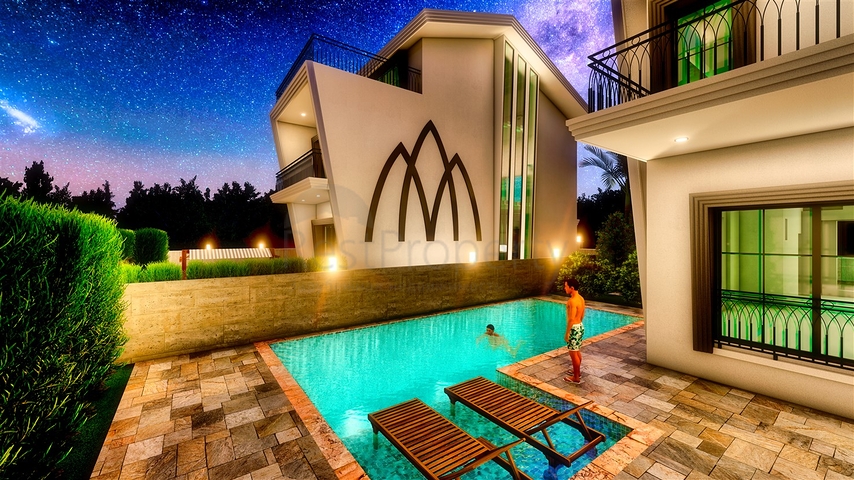 فيلا 5 + 1 في بيليك - أنطاليا