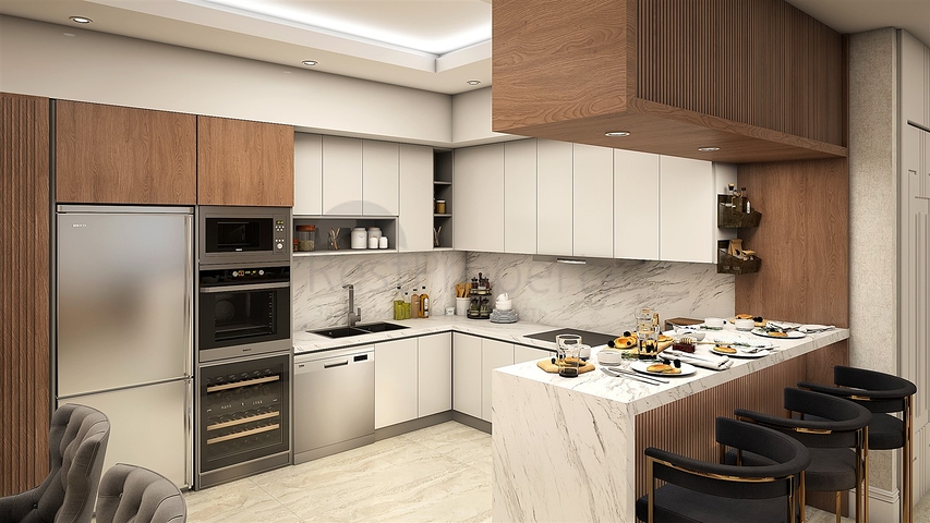 فيلا 5 + 1 في بيليك - أنطاليا