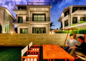 فيلا 5 + 1 في بيليك - أنطاليا