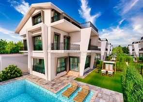 فيلا 5 + 1 في بيليك - أنطاليا