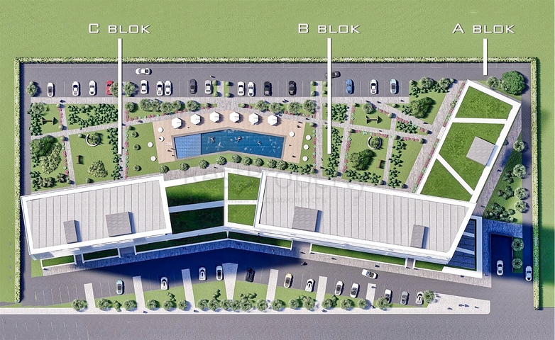 شقق تخطيط 1+1 2+1 في منطقة كيبيز-أنطاليا 