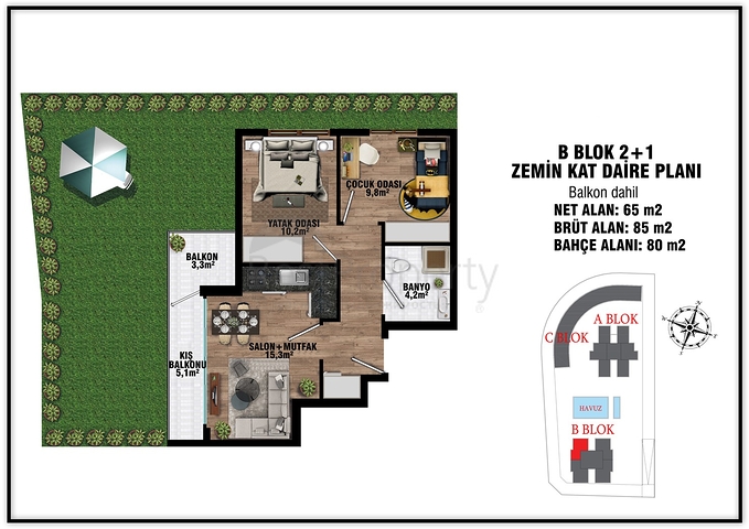 مشروع استثماري في ألتينتاس-منطقة أنطاليا الصغيرة 