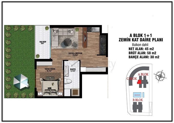 مشروع استثماري في ألتينتاس-منطقة أنطاليا الصغيرة 