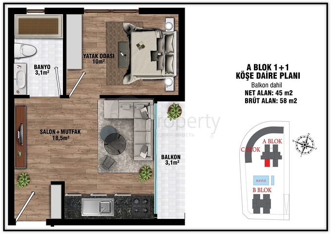مشروع استثماري في ألتينتاس-منطقة أنطاليا الصغيرة 