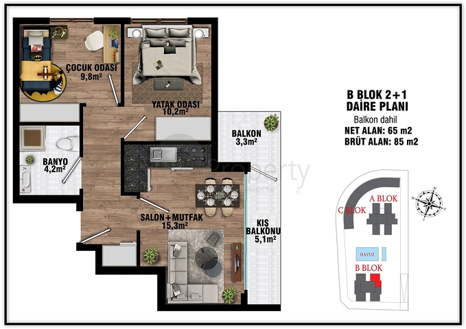 مشروع استثماري في ألتينتاس-منطقة أنطاليا الصغيرة 