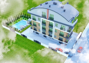 شقق من تخطيط 1 + 1 في ألتينتاس-أنطاليا ميكروديستريكت 