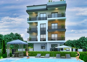 شقق من تخطيط 1 + 1 في ألتينتاس-أنطاليا ميكروديستريكت 