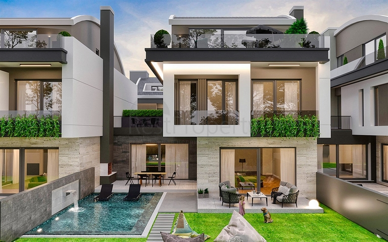 فيلا 5+1 في منطقة النخبة في دوشيميالتي-أنطاليا 