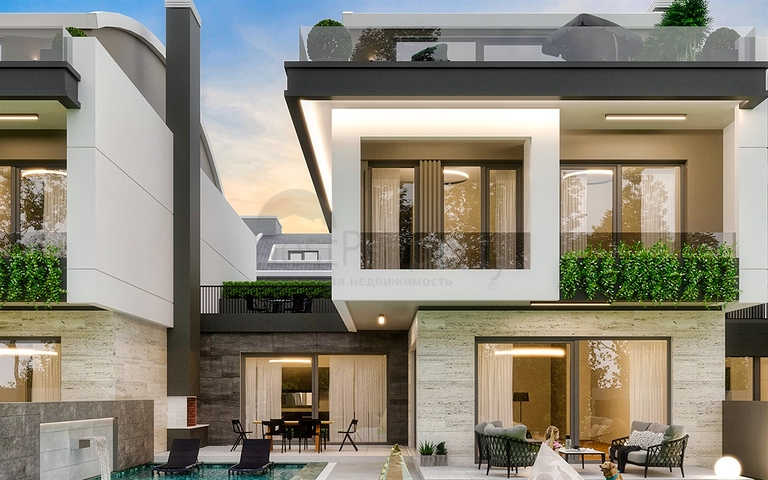 فيلا 5+1 في منطقة النخبة في دوشيميالتي-أنطاليا 