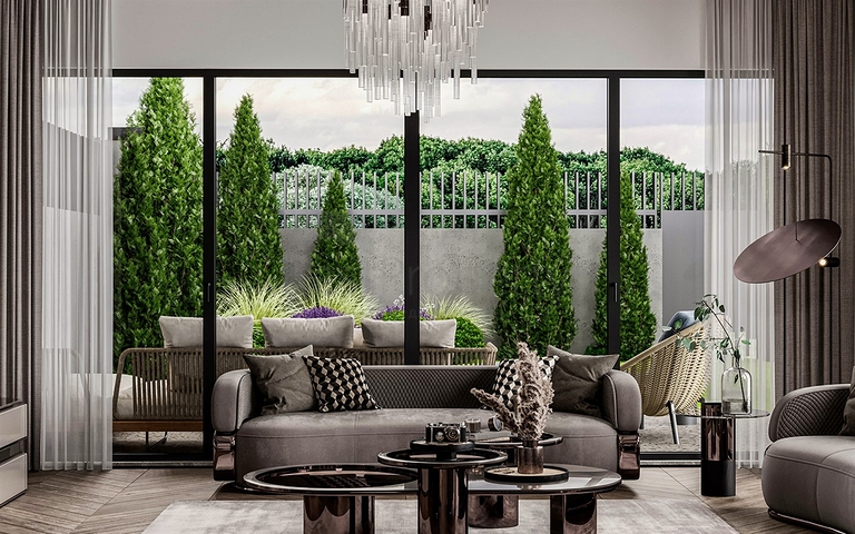 فيلا 5+1 في منطقة النخبة في دوشيميالتي-أنطاليا 