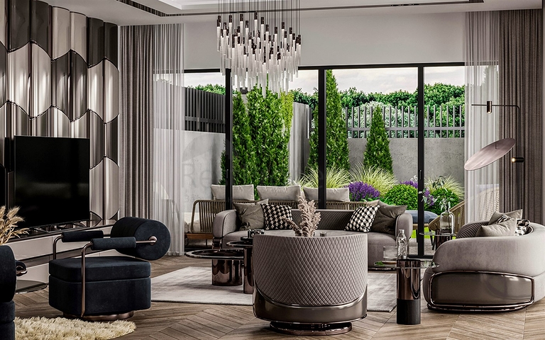 فيلا 5+1 في منطقة النخبة في دوشيميالتي-أنطاليا 