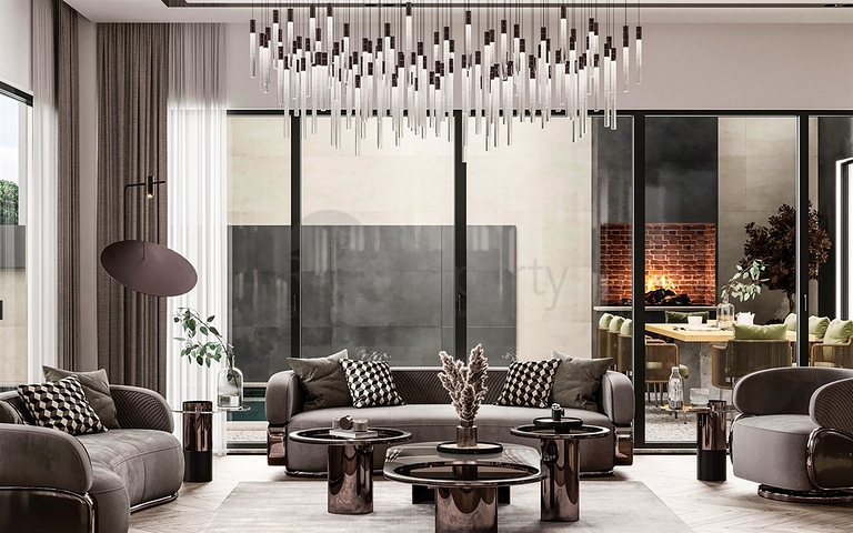 فيلا 5+1 في منطقة النخبة في دوشيميالتي-أنطاليا 