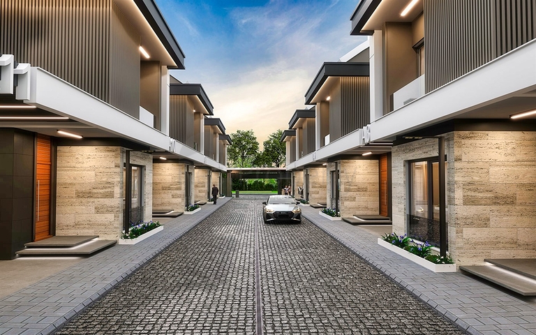 فيلا 5+1 في منطقة النخبة في دوشيميالتي-أنطاليا 