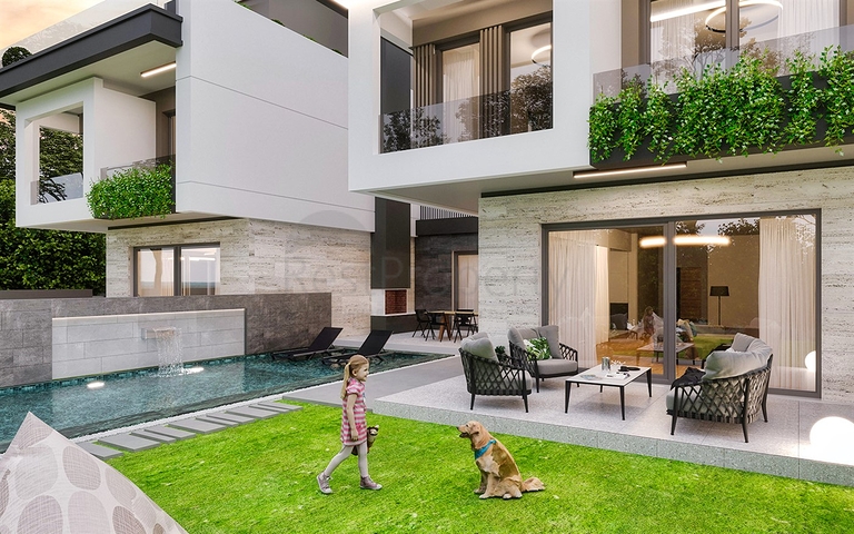 فيلا 5+1 في منطقة النخبة في دوشيميالتي-أنطاليا 