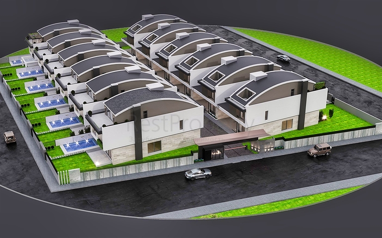 فيلا 5+1 في منطقة النخبة في دوشيميالتي-أنطاليا 