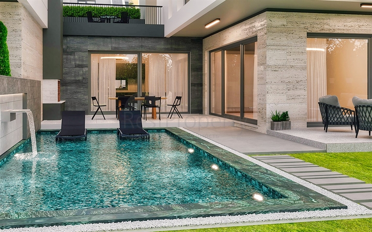 فيلا 5+1 في منطقة النخبة في دوشيميالتي-أنطاليا 