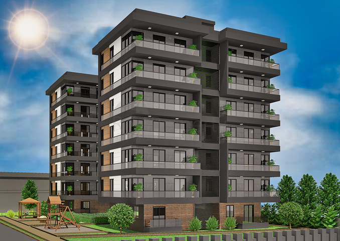 شقق 3+1 في كيبيز-منطقة أنطاليا 