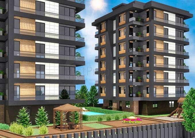 شقق 3+1 في كيبيز-منطقة أنطاليا 