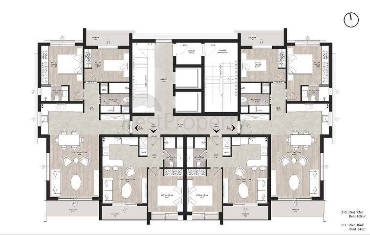 شقق 1+1 و 2+1 في منطقة ألتينتاس-أنطاليا 