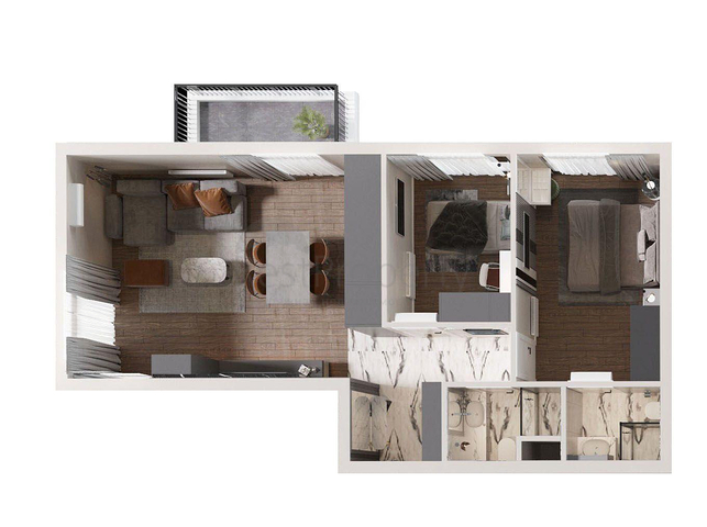 شقق 2+1 في التينتاس - حي أنطاليا 