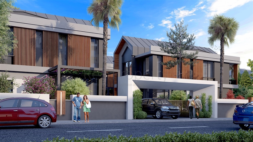 مجمع فلل 4 + 1 في منطقة ديشيميالتي-أنطاليا