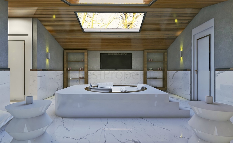 مجمع فلل 4 + 1 في منطقة ديشيميالتي-أنطاليا