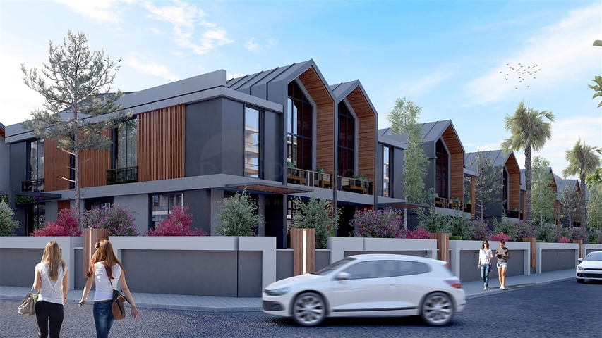 مجمع فلل 4 + 1 في منطقة ديشيميالتي-أنطاليا