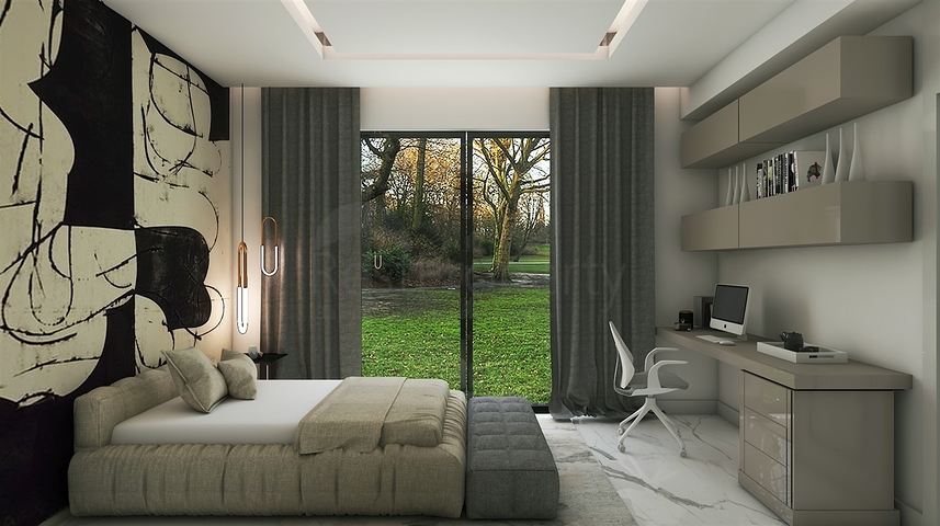 مجمع فلل 4 + 1 في منطقة ديشيميالتي-أنطاليا