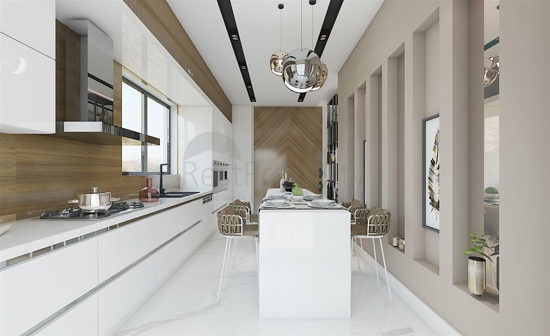 مجمع فلل 4 + 1 في منطقة ديشيميالتي-أنطاليا