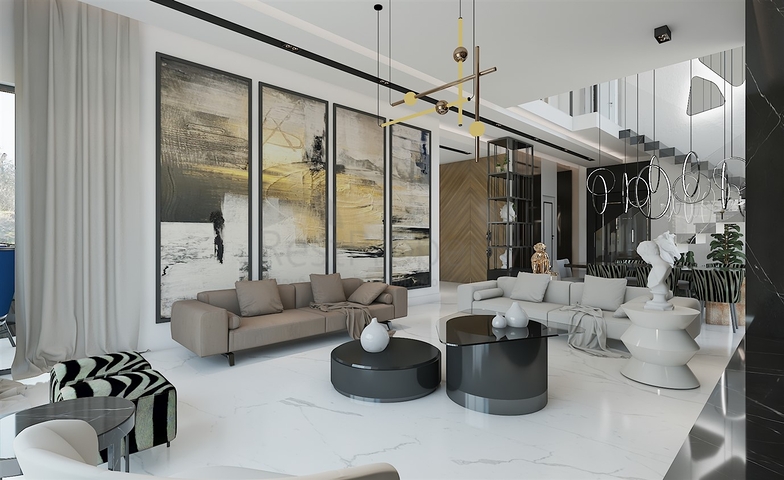 مجمع فلل 4 + 1 في منطقة ديشيميالتي-أنطاليا