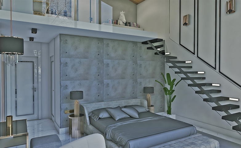 مجمع فلل 4 + 1 في منطقة ديشيميالتي-أنطاليا