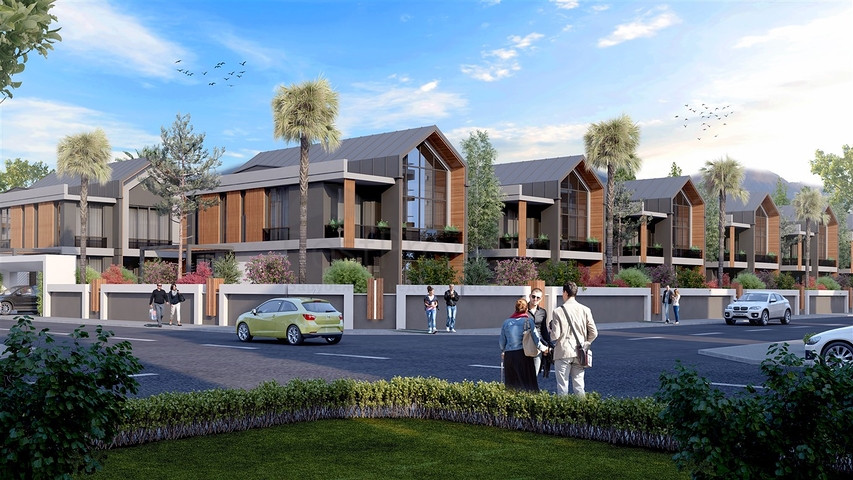 مجمع فلل 4 + 1 في منطقة ديشيميالتي-أنطاليا