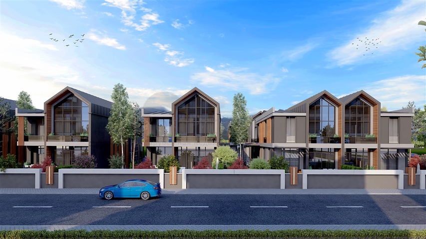 مجمع فلل 4 + 1 في منطقة ديشيميالتي-أنطاليا