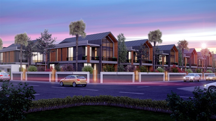 مجمع فلل 4 + 1 في منطقة ديشيميالتي-أنطاليا