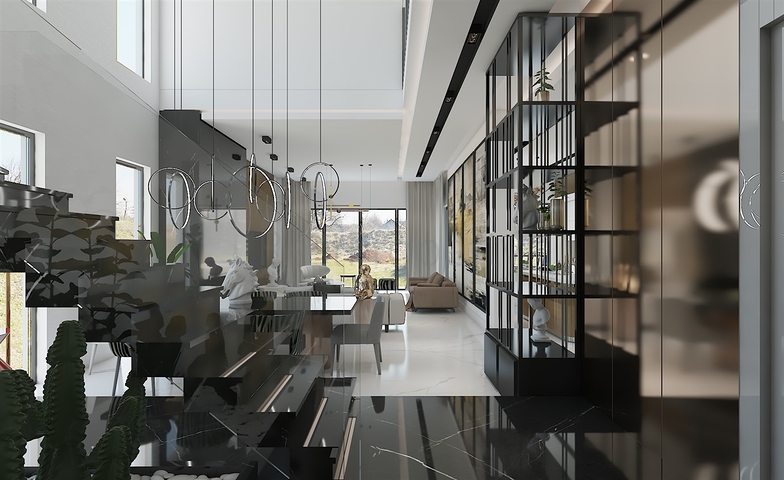 مجمع فلل 4 + 1 في منطقة ديشيميالتي-أنطاليا