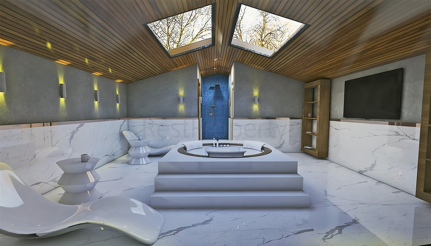 مجمع فلل 4 + 1 في منطقة ديشيميالتي-أنطاليا