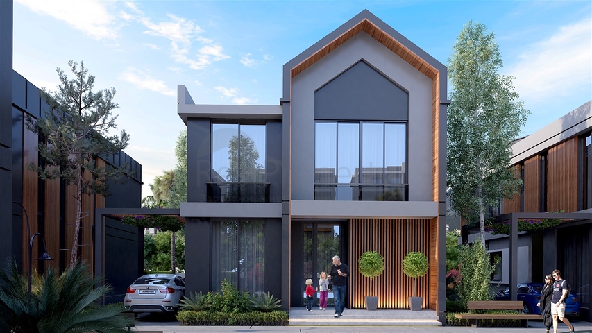 مجمع فلل 4 + 1 في منطقة ديشيميالتي-أنطاليا