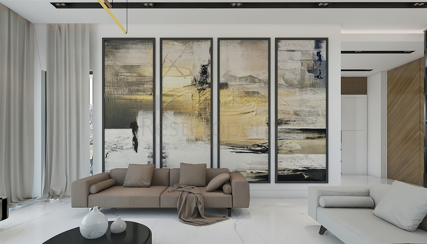 مجمع فلل 4 + 1 في منطقة ديشيميالتي-أنطاليا