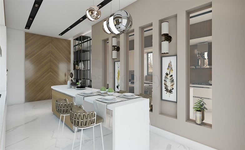 مجمع فلل 4 + 1 في منطقة ديشيميالتي-أنطاليا