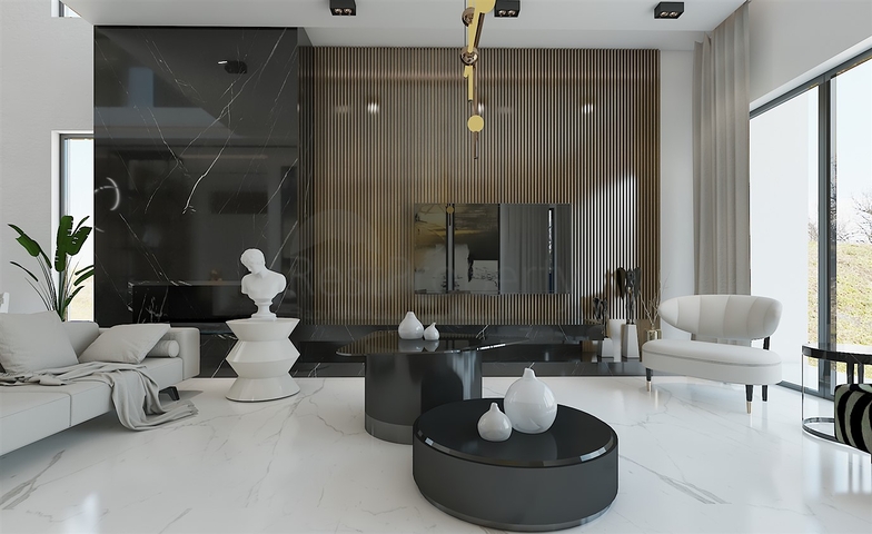 مجمع فلل 4 + 1 في منطقة ديشيميالتي-أنطاليا