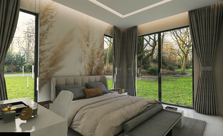 مجمع فلل 4 + 1 في منطقة ديشيميالتي-أنطاليا