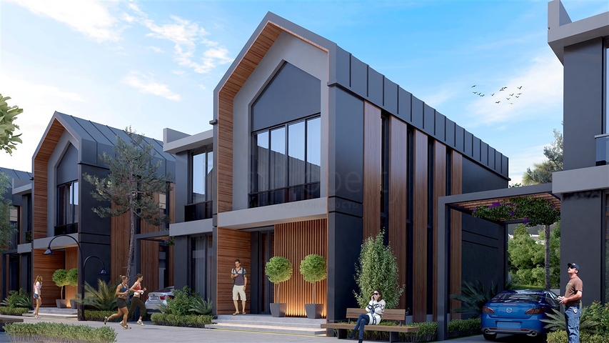 مجمع فلل 4 + 1 في منطقة ديشيميالتي-أنطاليا