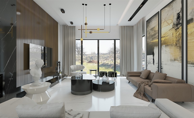 مجمع فلل 4 + 1 في منطقة ديشيميالتي-أنطاليا